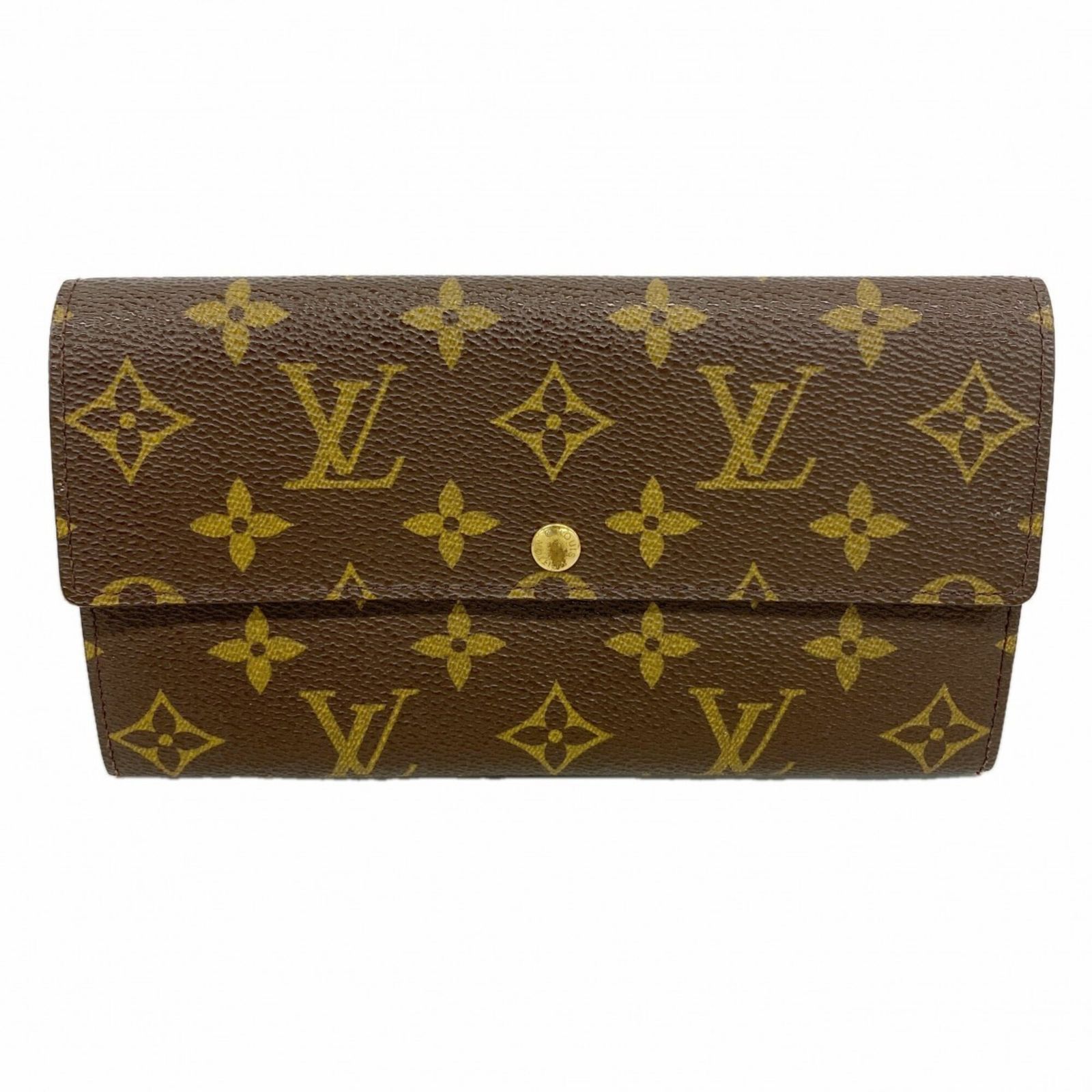 ルイ・ヴィトン(Louis Vuitton) ルイ・ヴィトン 長財布 モノグラム ポシェットポルトモネクレディ M61725 ブラウンレディース