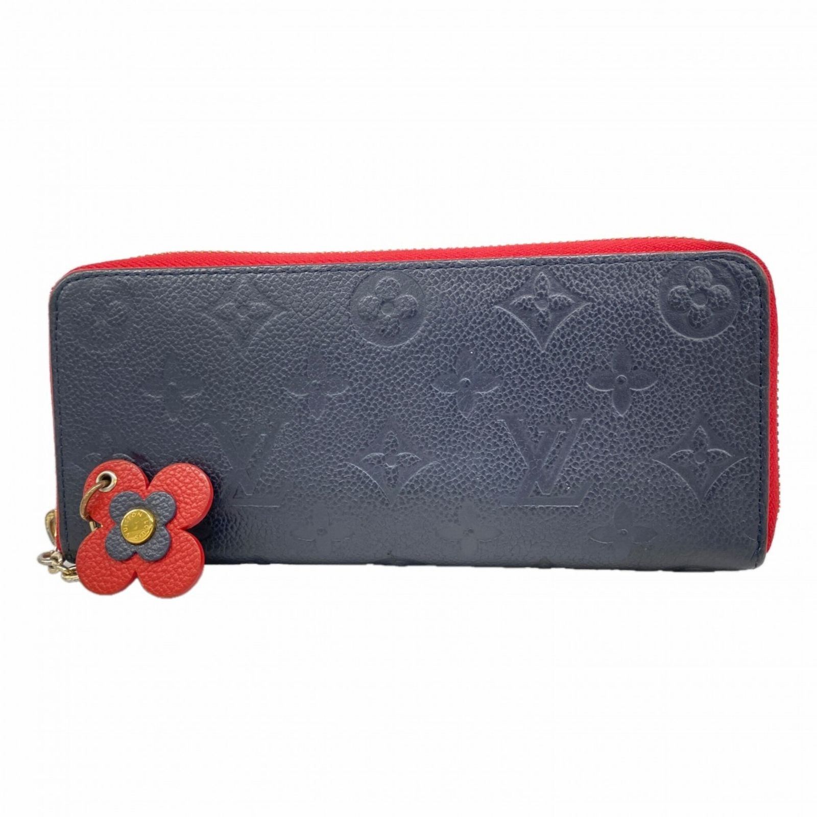 ルイ・ヴィトン(Louis Vuitton) ルイ・ヴィトン 長財布 モノグラム・アンプラント ポルトフォイユクレマンス M68325 マリーヌルージュレディース