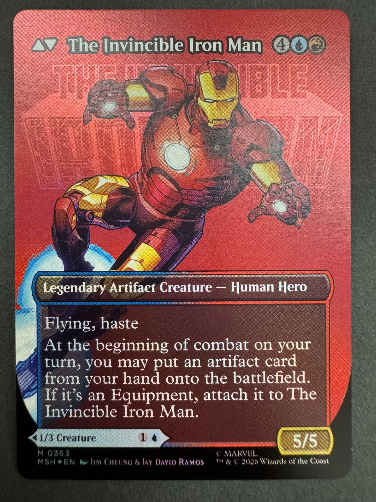 MTG トニー・スターク インビンシブル・アイアンマン 英語 foil
