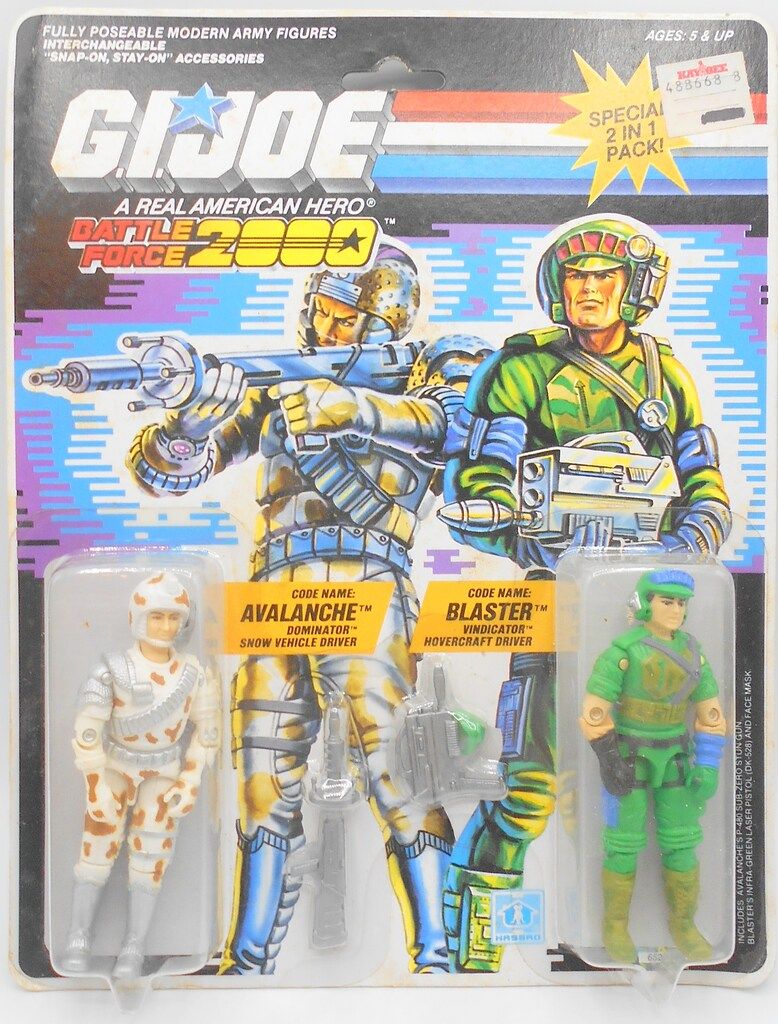 HASBRO シリーズ6 / 34バック BATTLE FORCE 2000 AVALANCHE / BLASTER 3.5インチ