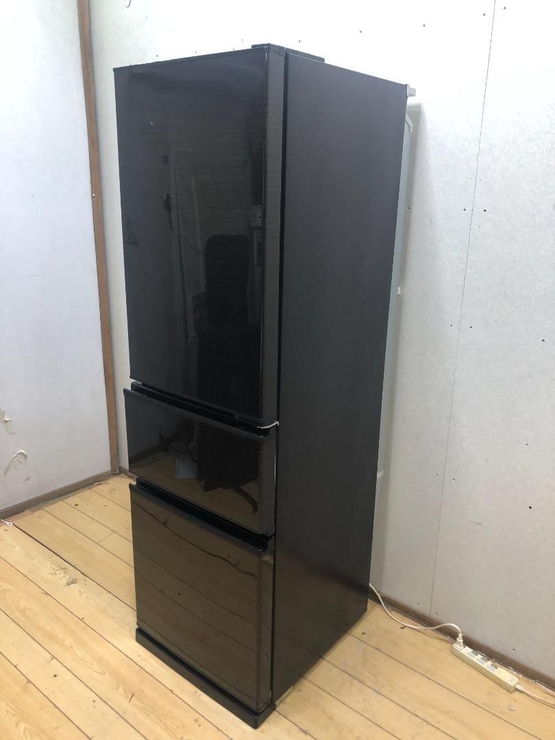 美品 三菱電機 MITSUBISHI 冷蔵庫 300L 3ドア MR-CX30BKE-BR 2020年製 中古 動作品 ノンフロン 右開き 生活家電 ファミリー向け ダークブラウン 取説 保証書 コジマ長期保証付　88261-1-030