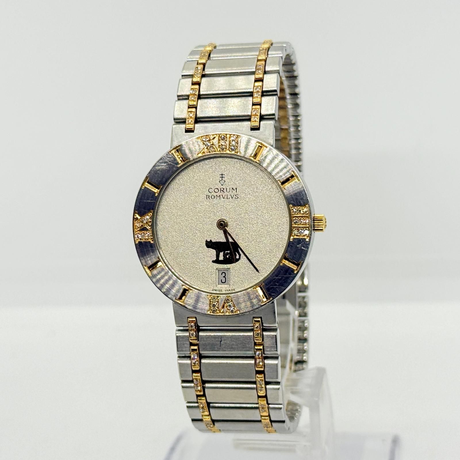 CORUM コルム ロムルス GP×SS 43 905 28V139 シルバー QZ ユニ