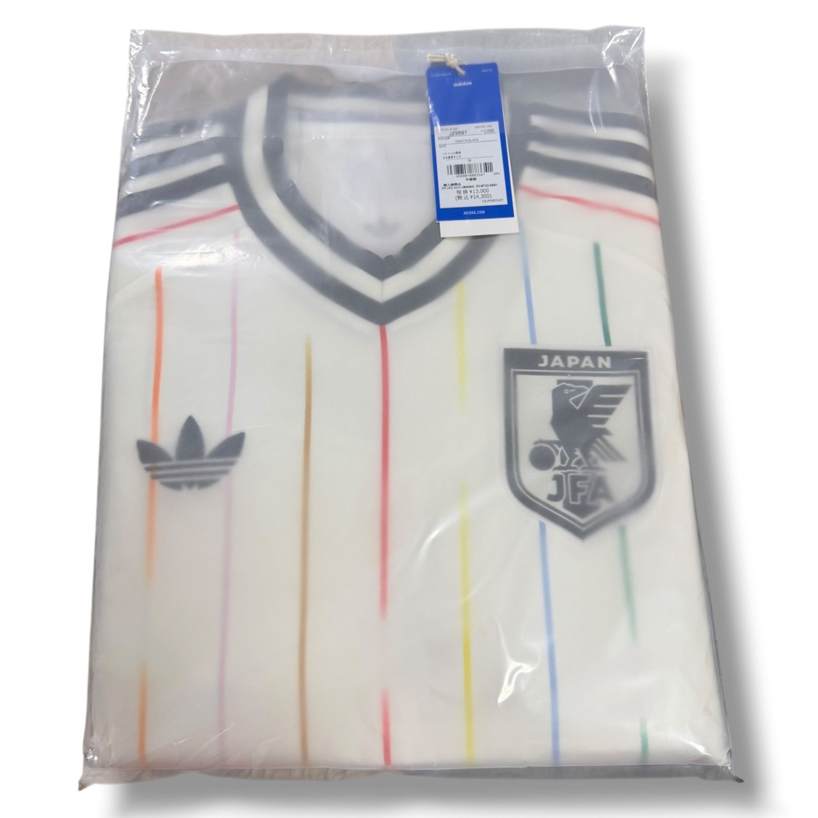 【新品未開封 Mサイズ、赤ライン】正規品 adidas公式 JFA代表 2026 アウェイ レプリカ ユニフォーム 長袖/オーセンティック 日本　アディダス