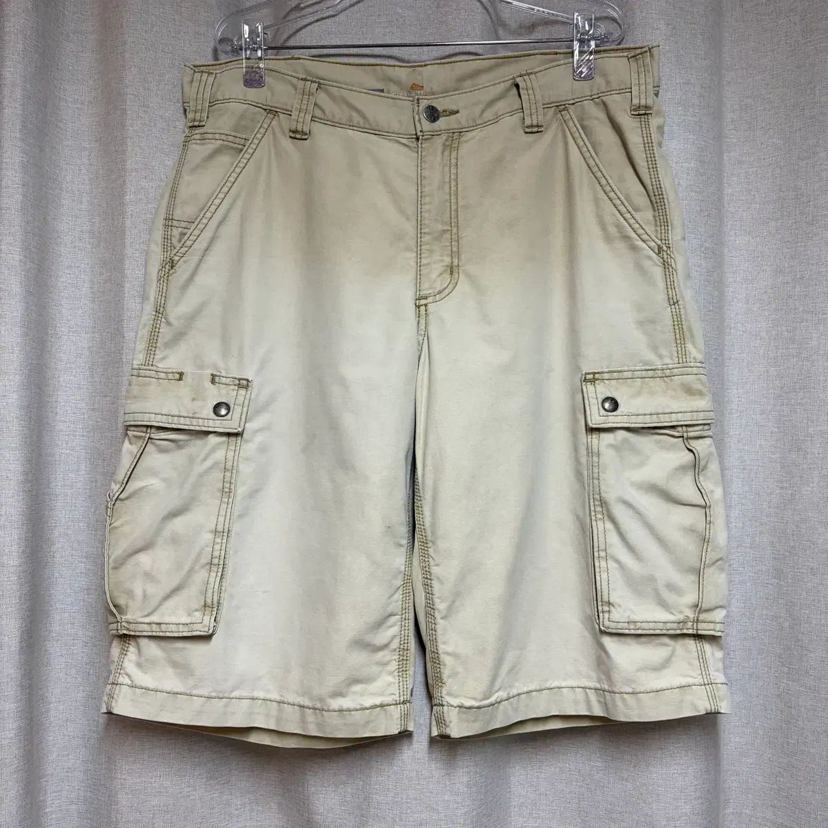 Carhartt カーハート リラックスフィット カーゴ ハーフパンツ ベージュ W34