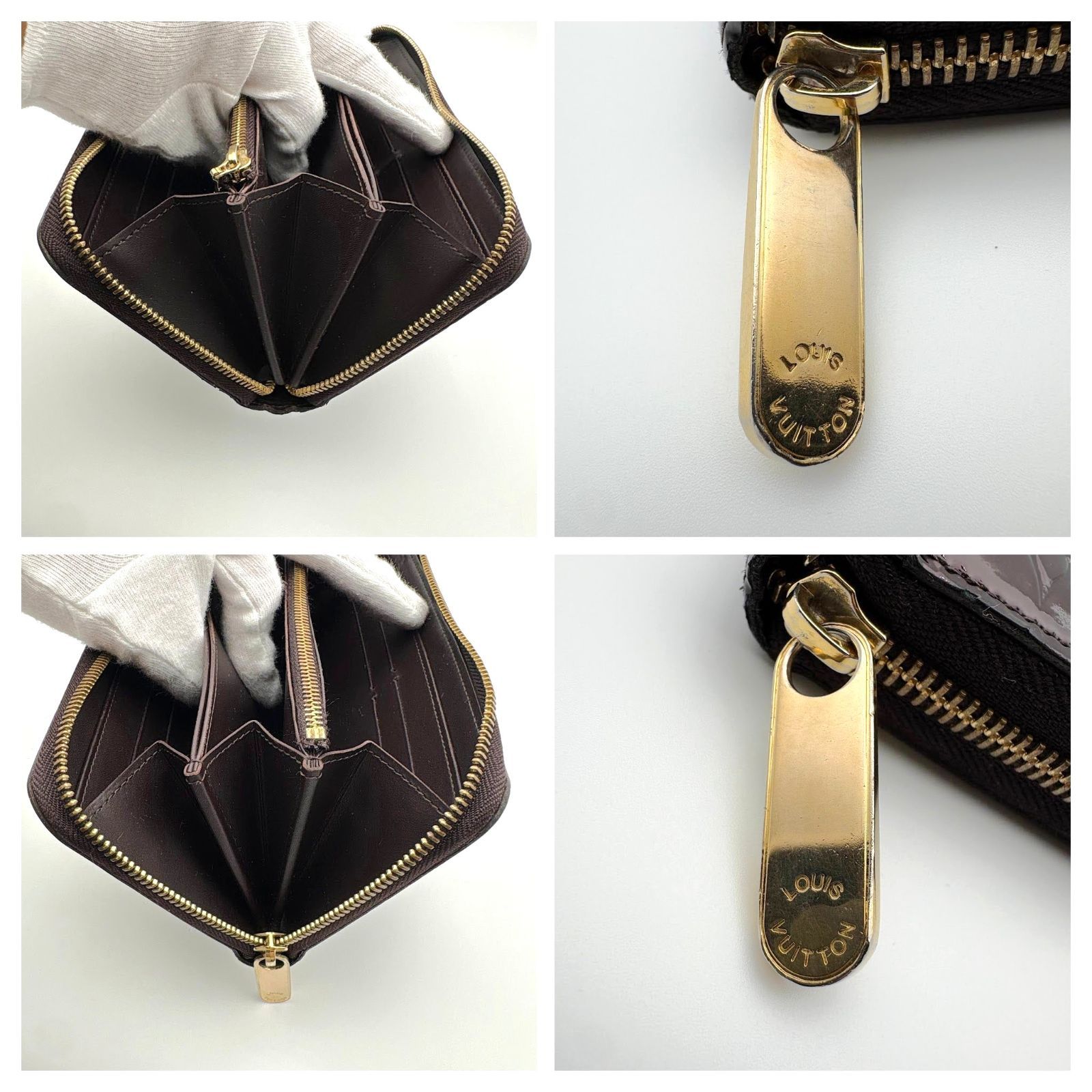 美品 】LOUIS VUITTON ルイヴィトン モノグラム ヴェルニ ジッピー 