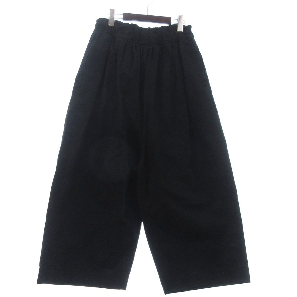 【美品】フィルマム　パンツ　黒 フィルマム FIRMUM ワイドパンツ 無地 コットン 黒 ブラック XS - メルカリ