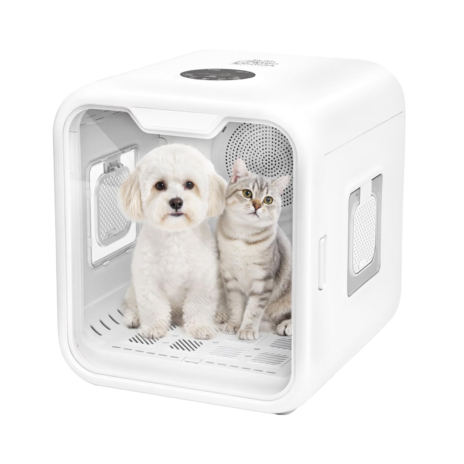 PETTOM ペットドライルーム ペットドライヤー ペット乾燥機 ペット用ドライヤー ドライヤーハウス 犬 猫 ドライヤー ボックス 快適 乾燥 ボックス 63L大容量 急速乾燥 加熱保護 低音作業 風量 温度調整可能★m cb7e1bc4