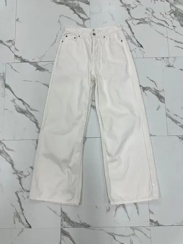 エルボーン 白 デニム パンツ