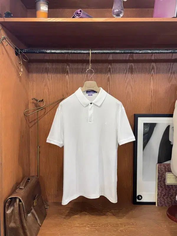 ラルフローレン パープルレーベル 쿼터ジップアップ ピケTシャツ 105