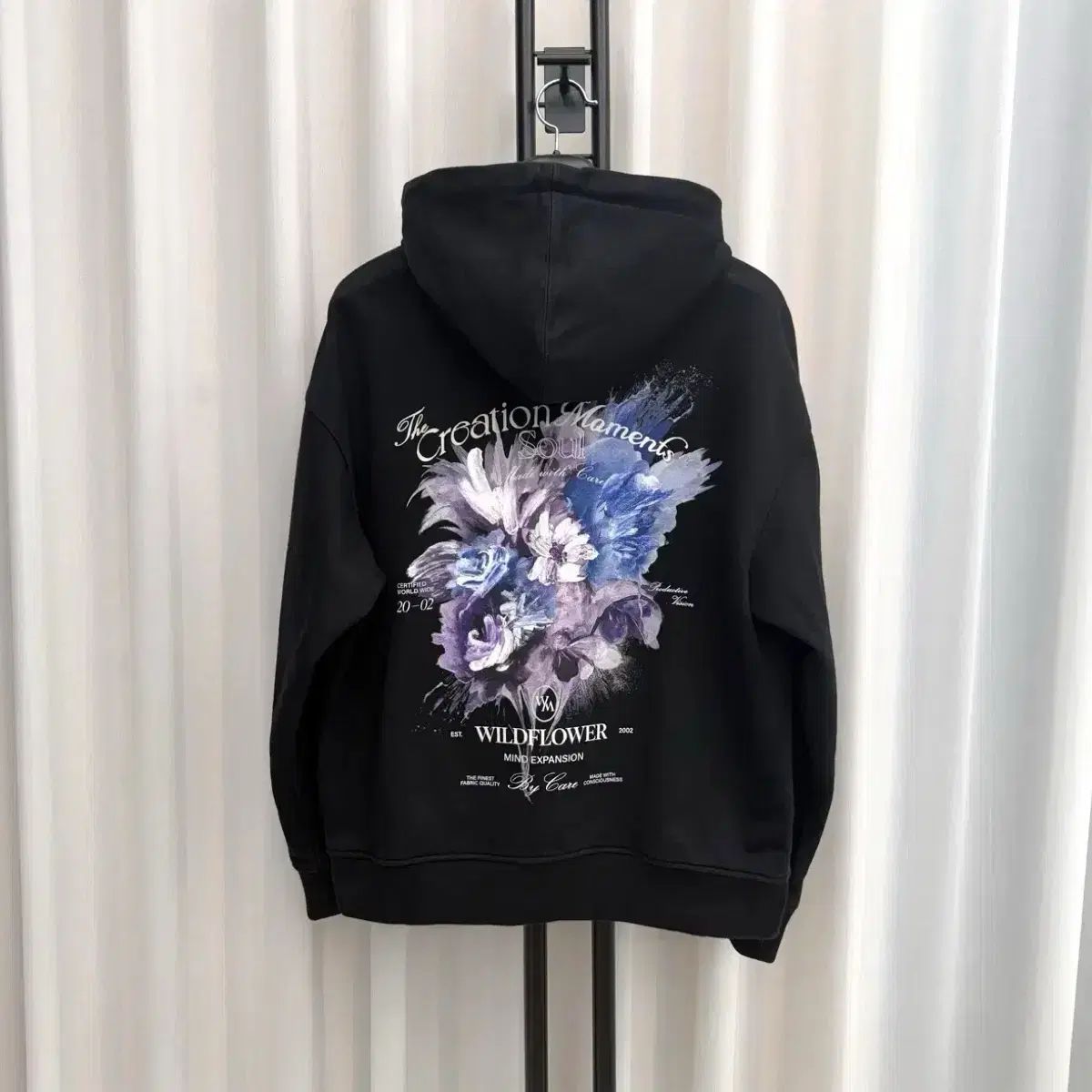 46 25SS WOOYOUNGMI ウーヨンミ フラワー ダイング フーディー Tシャツ