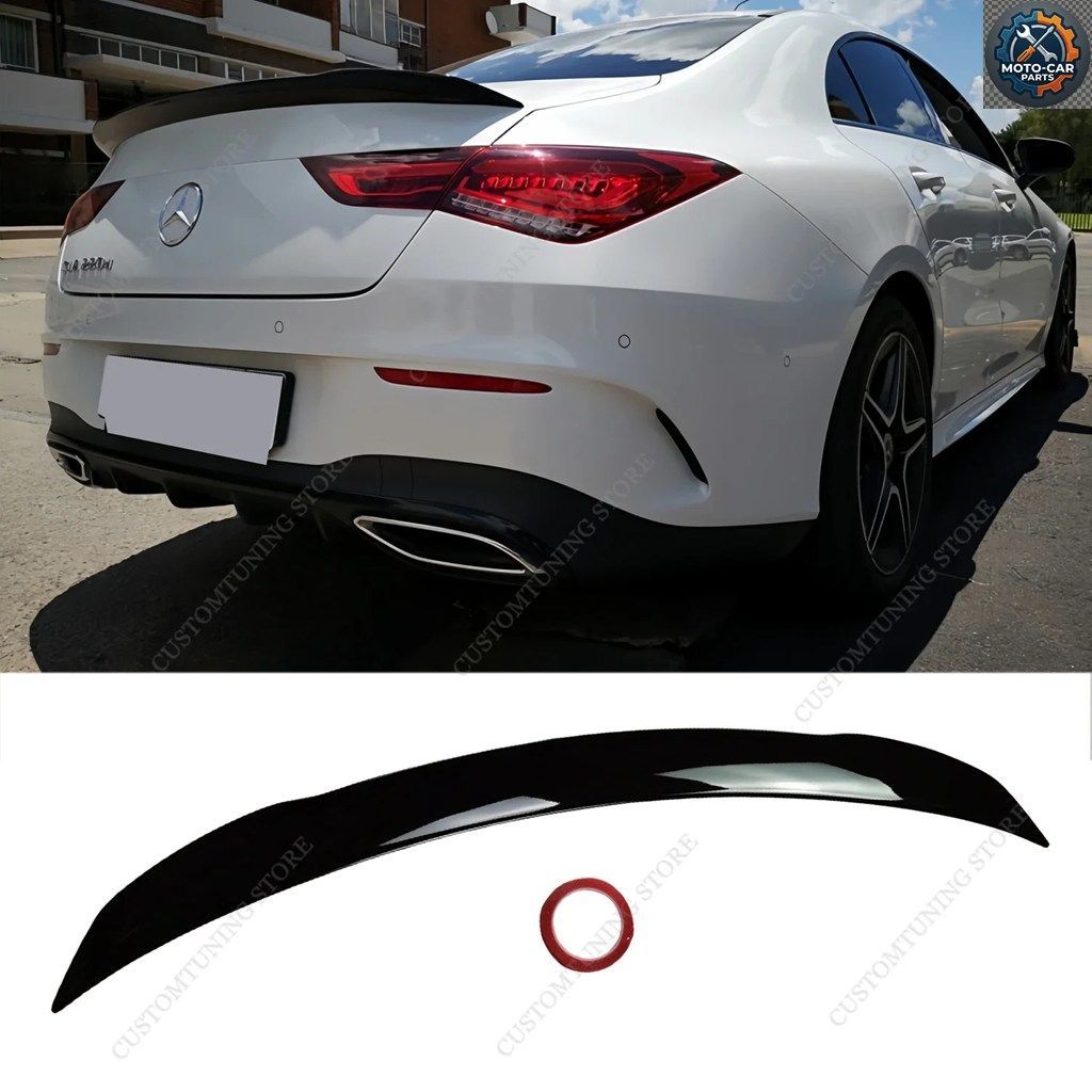 メルセデス W118 グロス 45S スタイル リアスポイラーウィング C118 CLA 200 220D 250 250D クーペ 2019-2024 リアトランクスポイラーキャ