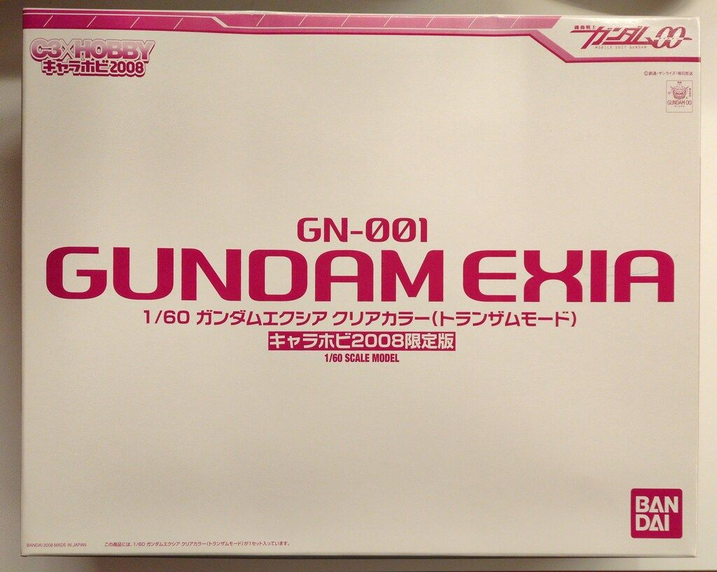 バンダイ ガンダム00 GN-001ガンダムエクシア(クリアカラートランザムモード) 2008キャラホビ限定