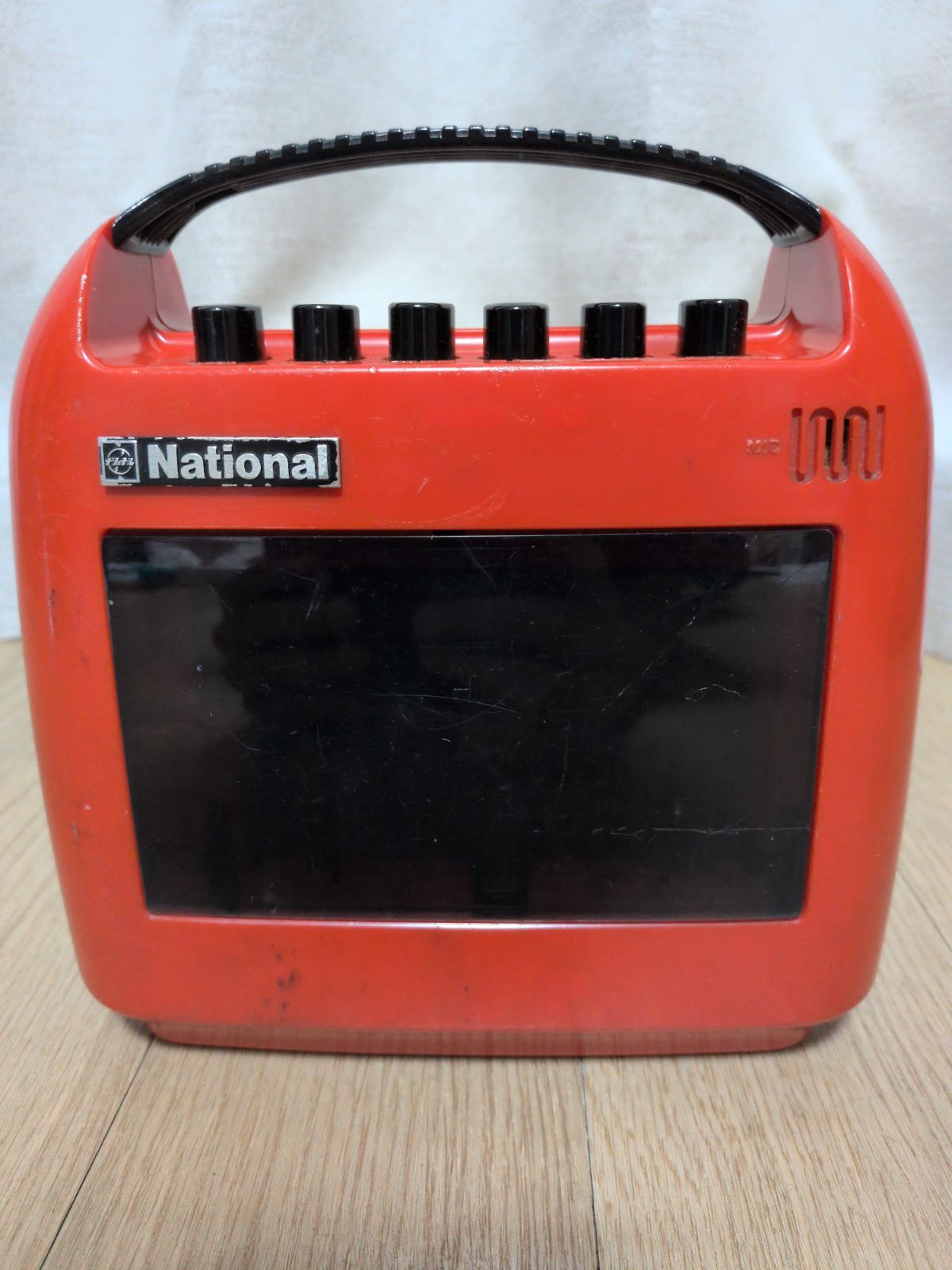 昭和レトロ National かぺっと RQ-304 実働 箱 説明書等付き 昭和レトロ National RQ-304 カセットテープレコーダー 赤 本体 - メルカリ