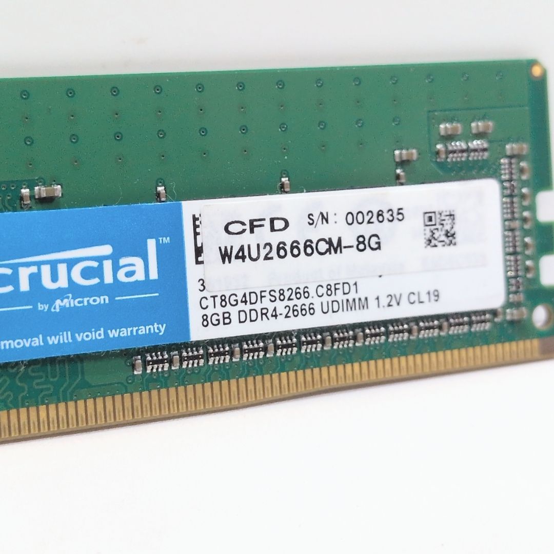 Crucial 8GB DDR4-2666 メモリ 中古 - メルカリ