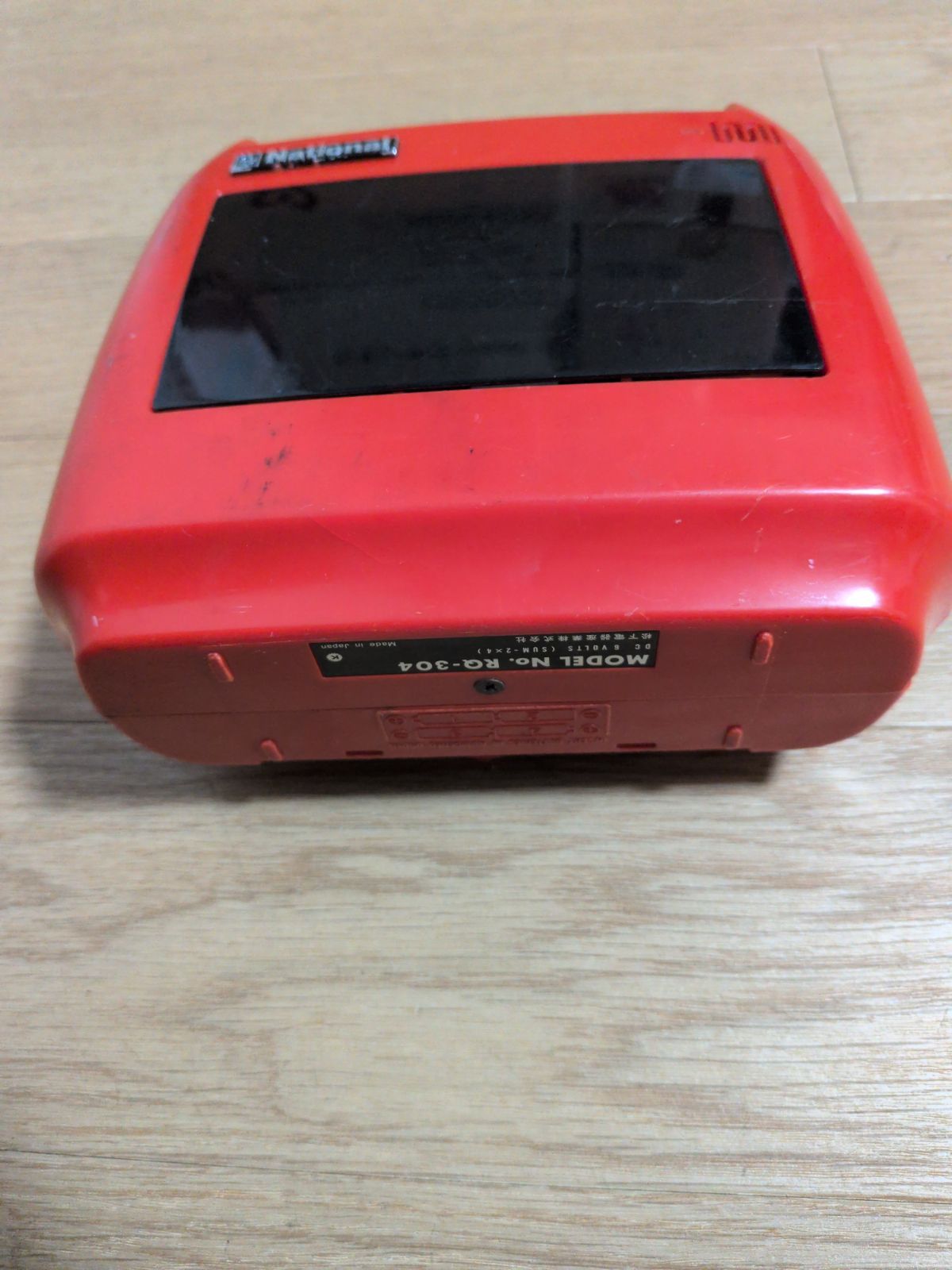 昭和レトロ National かぺっと RQ-304 実働 箱 説明書等付き 昭和レトロ National RQ-304 カセットテープレコーダー 赤 本体 - メルカリ