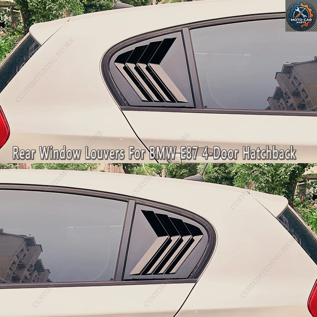 カースタイリング リアウィンドウルーバー BMW E87 116I 116D 118D 118I 120D 120I 130I 4ドア 2004-2010 リアトライアングルウィンドウス 7,664円