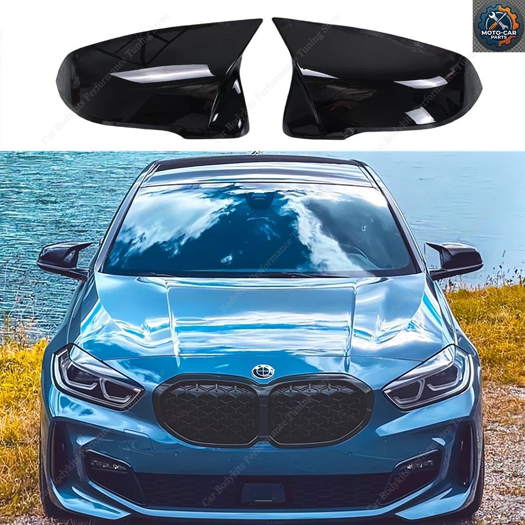 BMW F40 116I 116D 118I 120I 128TI 2019-2024 チューニング用 Mスタイル グロス カー リアビューミラーカバーキャップ トリムシェルフレー