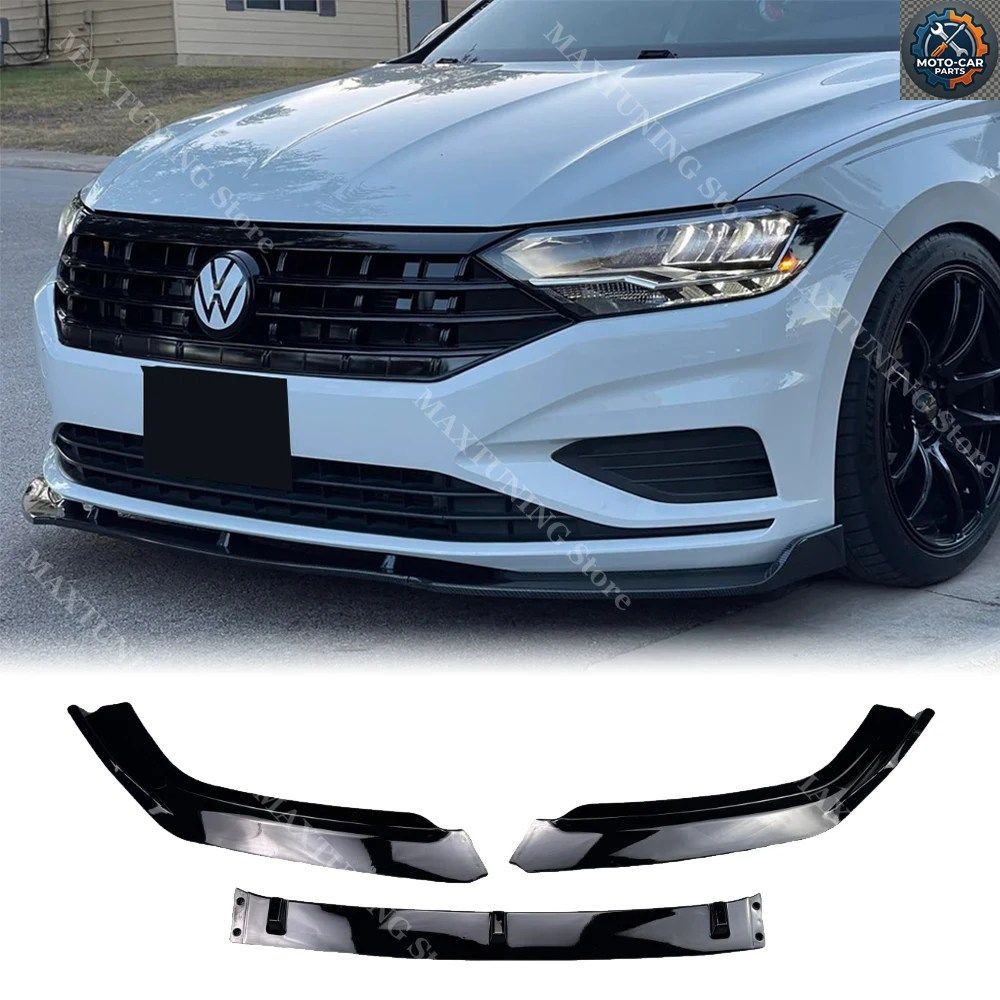 フォルクスワーゲン ジェッタ MK7 A7 R-LINE SEL HIGHLINE 2019-2022 フロントバンパー ディフューザー リップ カー スタイリング スポイラ