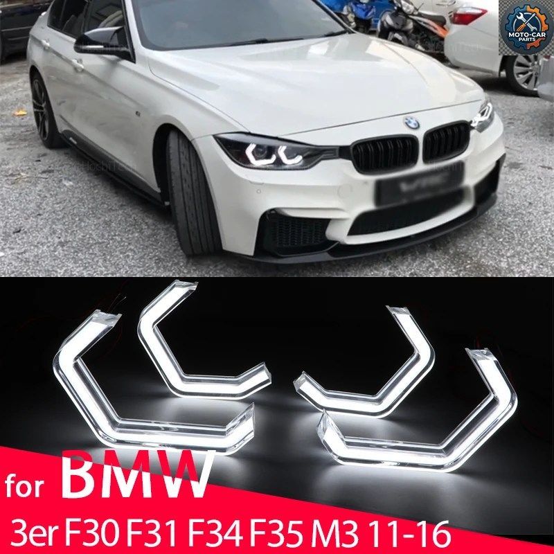 M4コンセプトスタイルDTM LEDホワイトエンジェルアイキット BMW 3シリーズ F30 F31 F34 F35 M3 316I 318I 320I 328I 330I 335I 316D 318D 1
