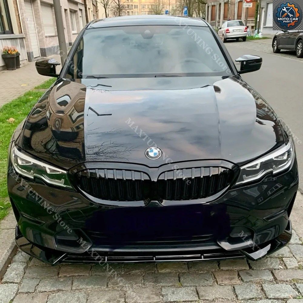 BMW 3シリーズ G20 G21 318I 320I 320D 330I 標準 2019-2022 フロントバンパー スプリッター リップ ディフューザー スポイラー チン モデ