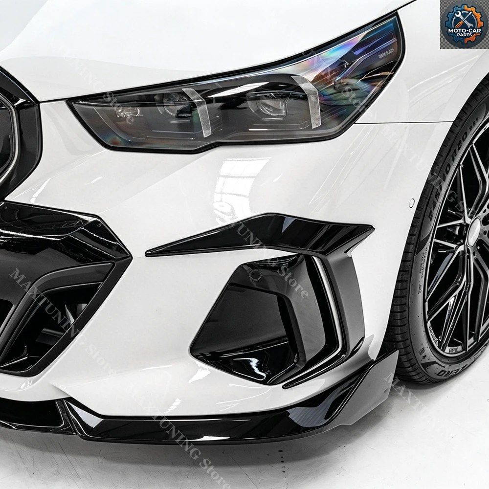 BMW 5シリーズ G60 G61 520i 525i 530i 540i 550e i5 Mスポーツ 2023-2026 フロントバンパー カナード フォグランプ グリル スプリッター