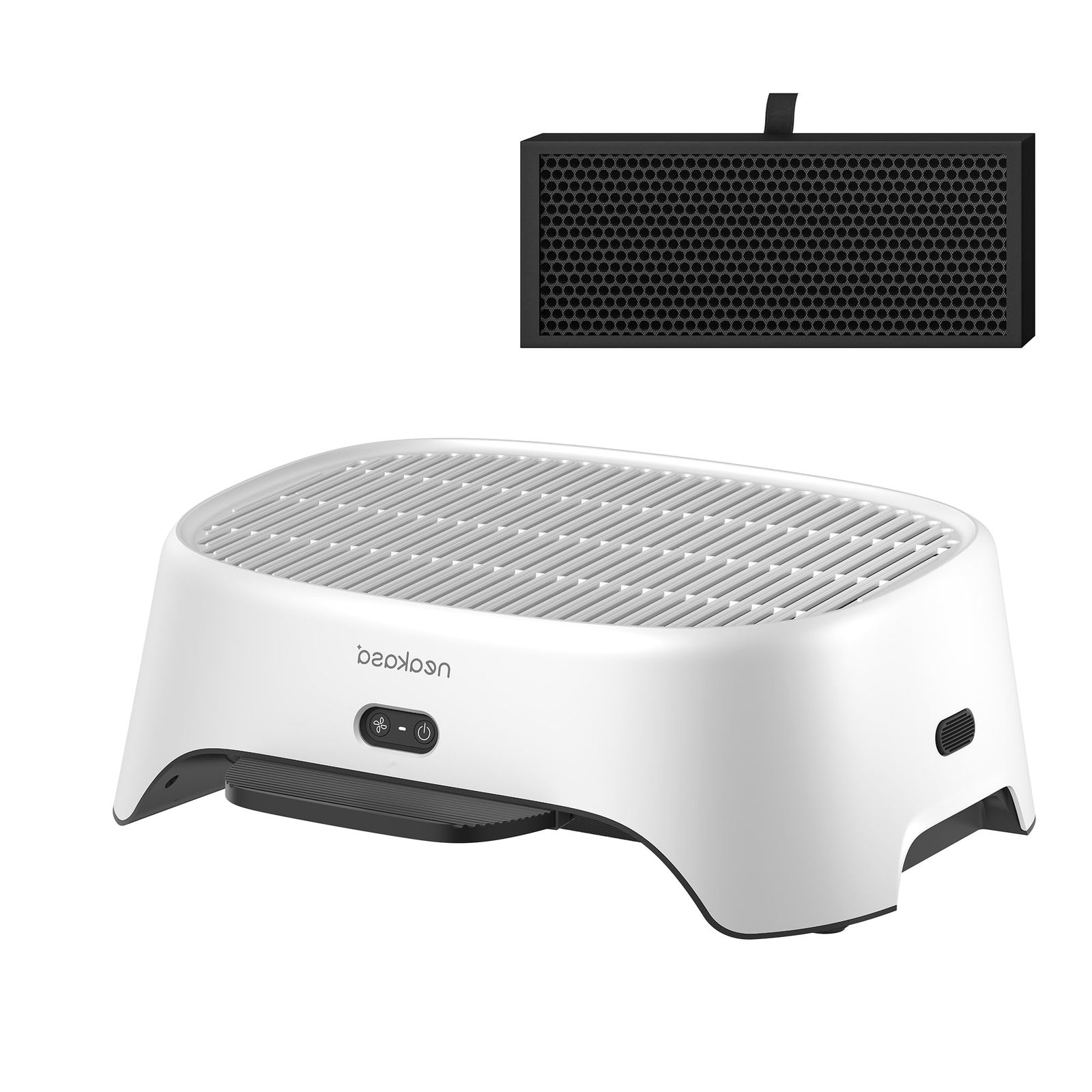 Neakasa AirStep 空気清浄機能付き 猫トイレ用ステップ 2-in-1 脱臭・粉じん・抜け毛対策 3段階風量モード M1 Plus/M1 Lite対応 自動・一般猫トイレ対応mt e6056916