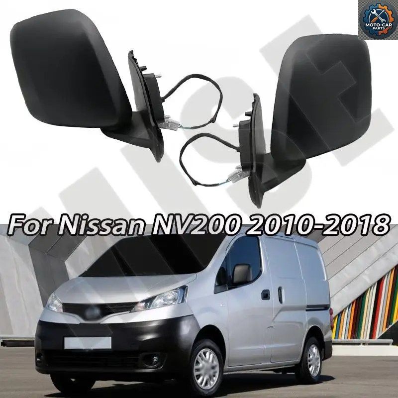 3/5ピン 車用エクステリアサイドミラーアセンブリ ミラーカバー フレーム ガラス 日産 NV200 2010-2018 車