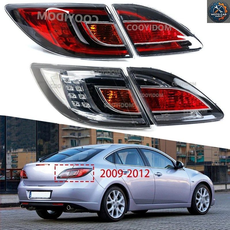 テールライト LED リアバンパーライト ブレーキライト ウインカーランプアセンブリ マツダ 6 GH 2009-2012 GV8E-51-3F0 GV7K-51-3J0
