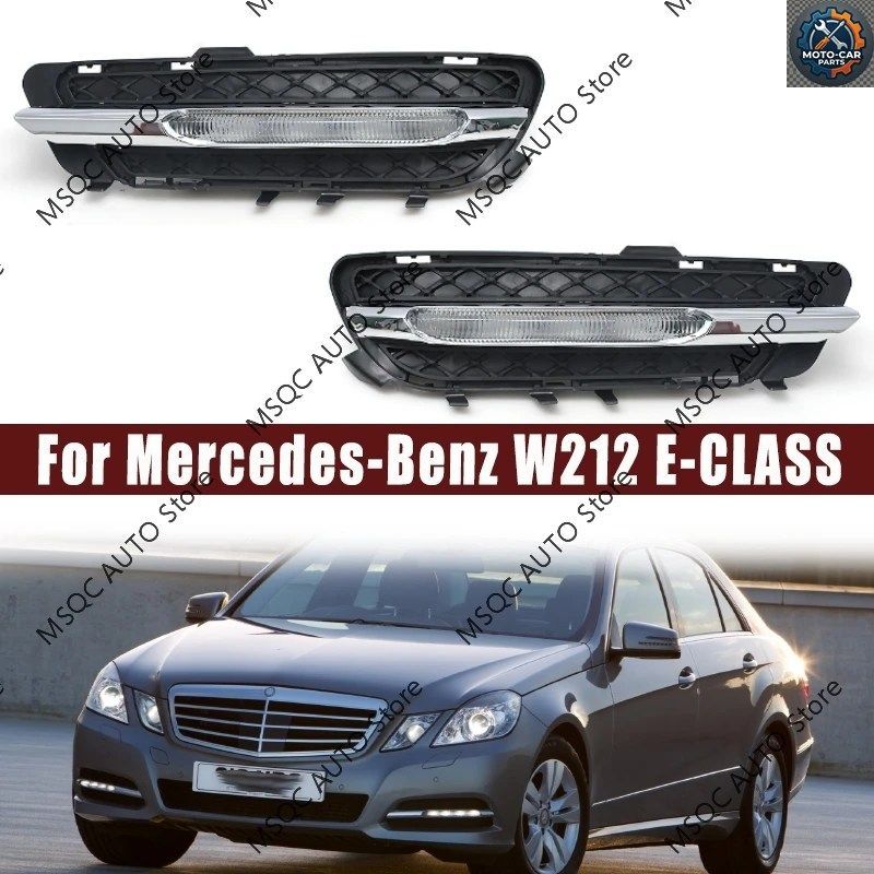 フロントLEDデイタイムランニングライト（DRL）メルセデスベンツ W212 E250 E300 E350 2009-2013 2128851574 2128851674 フォグランプ
