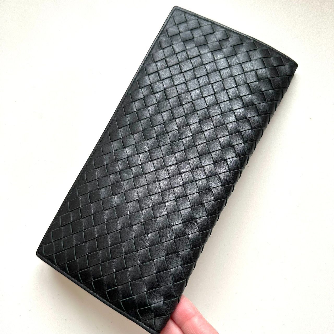 中古格安ボッテガパスポート入れメンズパスポートケースイントレチャート ボッテガヴェネタ BOTTEGA VENETA パスポートケース オーガナイザー