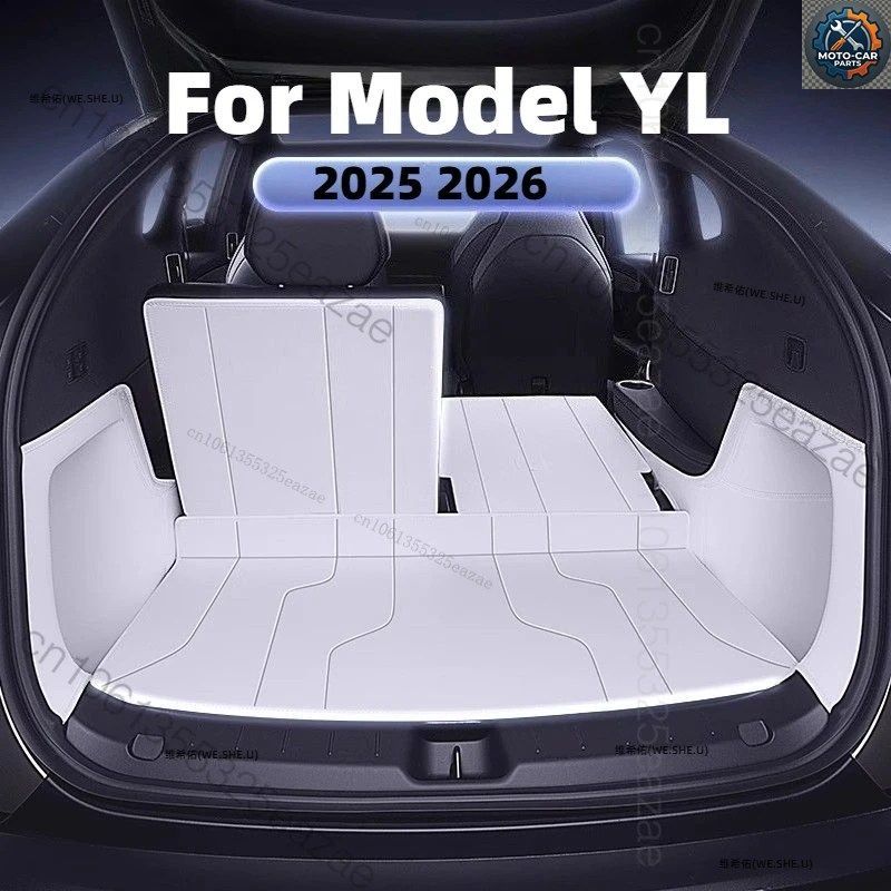 テスラ モデル YL 2025 2026 トランクマット ナッパレザー リアカーゴ 防水カーペット 収納パッド インテリア