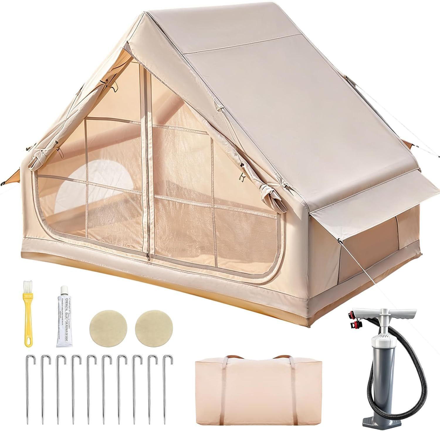 在庫処分】エアーテント 小屋型 300Dオックスフォード 家庭キャンプ