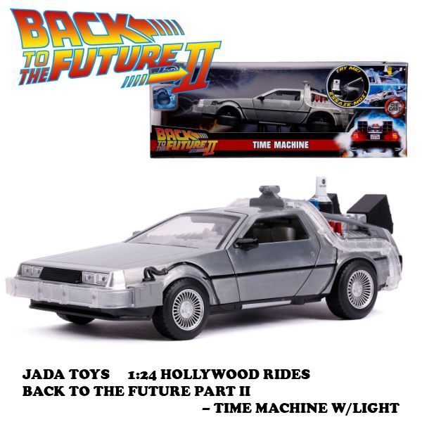 1:24 BACK TO THE FUTURE PART II - TIME MACHINE W/LIGHT 【バックトゥザフューチャー】ミニカー