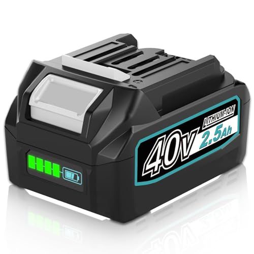 Boetpcr 互換 マキタ 40v バッテリー BL4025 2500mAh 1個 マキタ 40Vmax バッテリー BL4025 BL4040 BL4060 BL4080に互換可能 LEDランプ残量表示 大型基板搭載 多数保護 高耐久性 7f55ac13