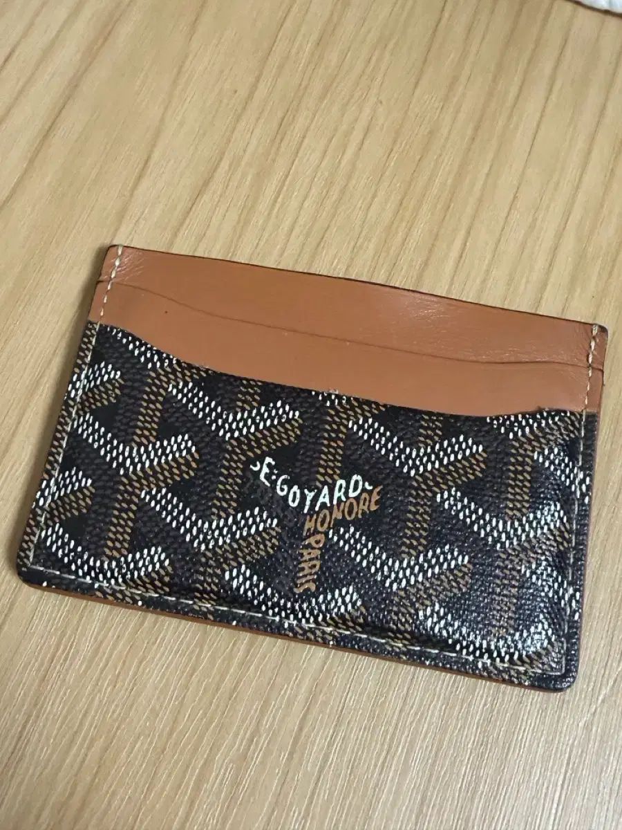 Masion Goyard サン・ルイ カードウォレット ブラック・タン
