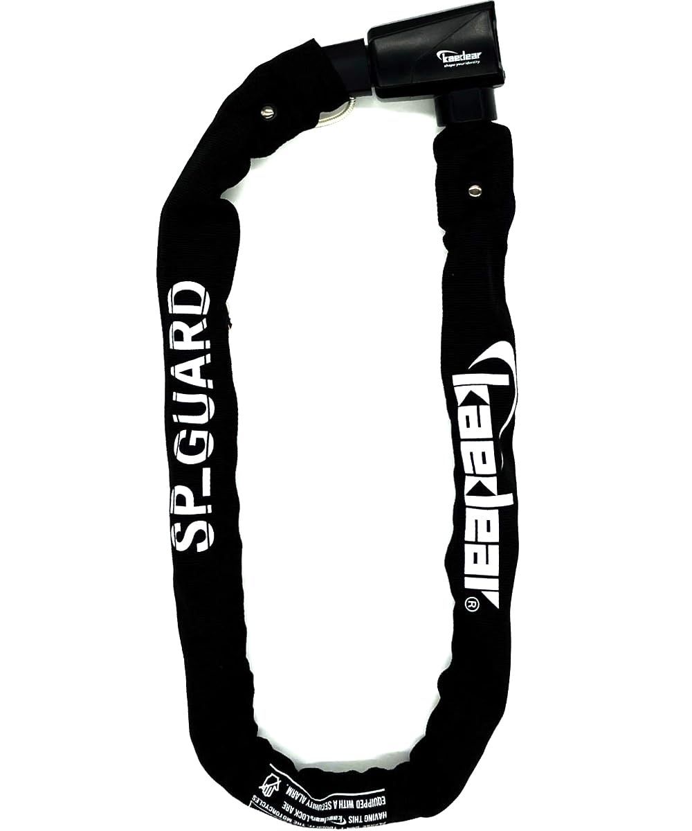 R◆Kaedear(カエディア) バイクロック チェーンロック 鍵 防犯 盗難防止 ロック スクエアチェーン 長さ1000mm 径8mm 高耐久 SP シリンダー 引っ張り強度2T 対向ボール キーシャッター 鍵 複製サービス 防犯レベル5 1f917aef