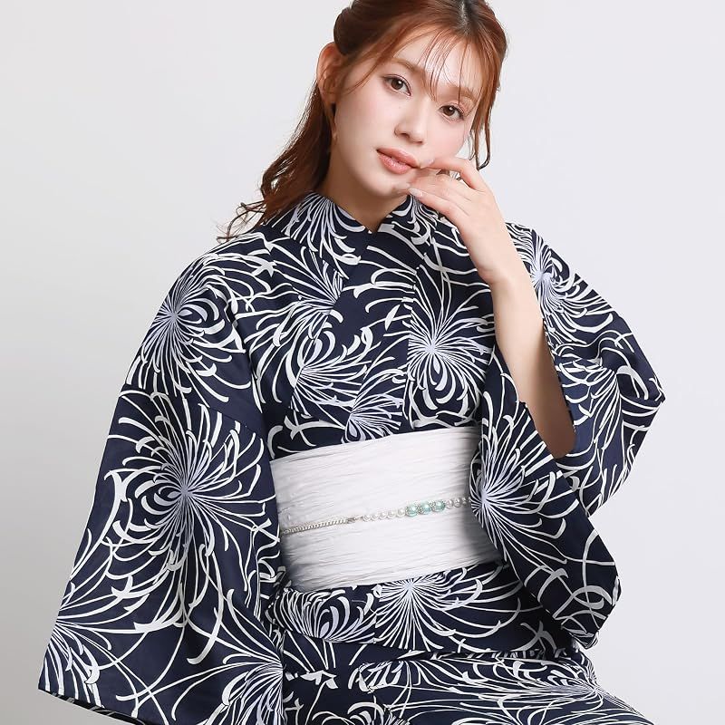 ON NISHIKI] 浴衣 レディース セパレート (ワンピース＋上衣＋帯) 3点