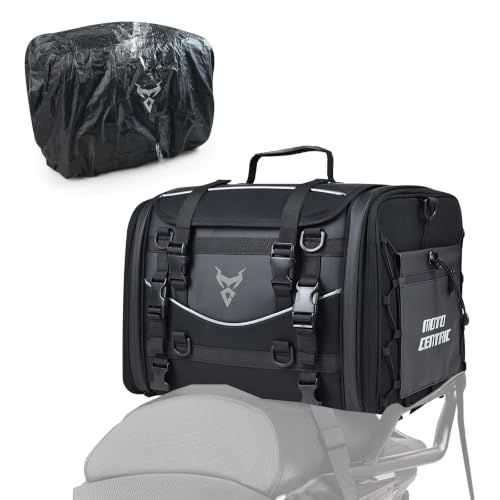バイク シートバッグ 大容量 45-60L 拡張機能 防水 バイク用 ツーリングバッグ 反射テープ付き 多機能 ショルダーストラップ付き 固定ベルト アウトドア キャンプas