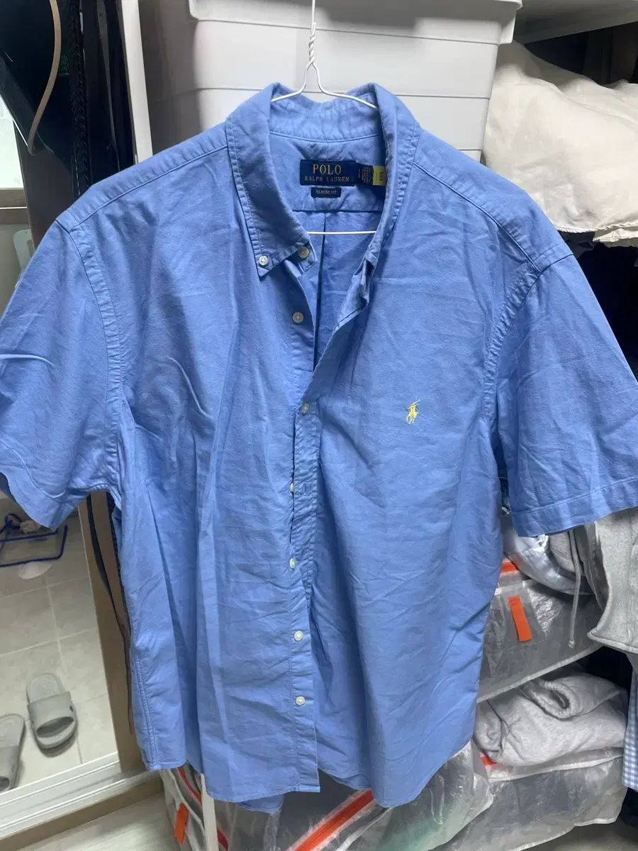 ポロ ラルフローレン オックスフォード ブルー クラシックフィット シャツ XL