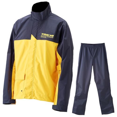 R◆[TAICHI] RSタイチ(RS バイク用 レインウエア 上下セット 防水 撥水 DRYMASTER レインスーツ RSR048 YELLOW XXL 3c7071d9