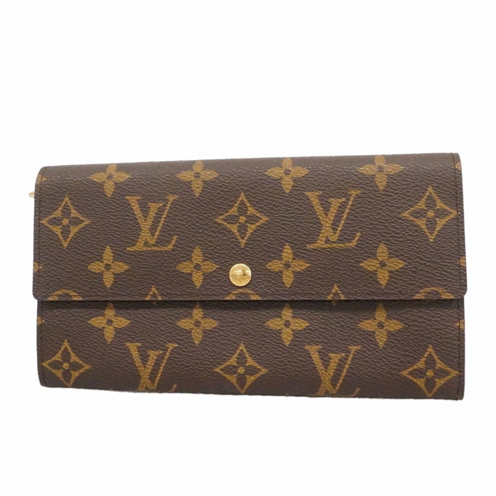 ルイ・ヴィトン(Louis Vuitton) ルイ・ヴィトン 長財布 モノグラム ポシェットポルトモネクレディ M61725 ブラウンレディース