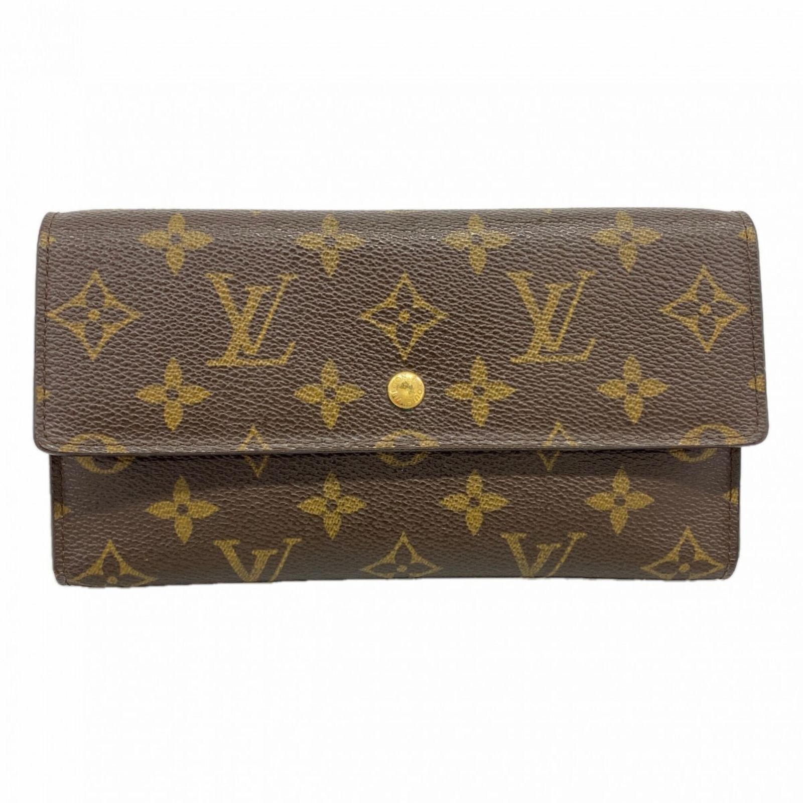 ルイ・ヴィトン(Louis Vuitton) ルイ・ヴィトン 三つ折り長財布 モノグラム ポルトフォイユインターナショナル M61215 ブラウンレディース