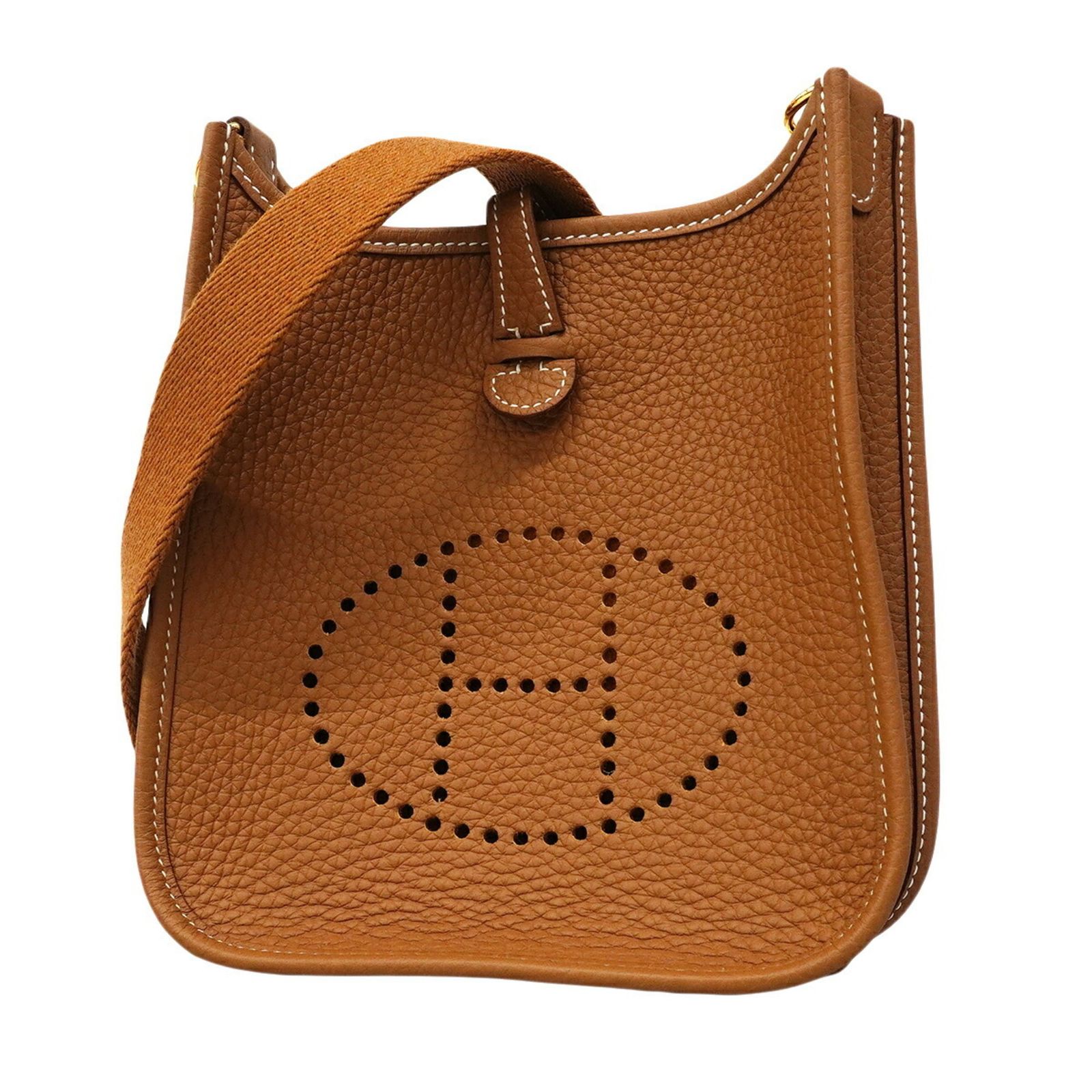エルメス(Hermes) エルメス ショルダーバッグ エヴリンTPM トリヨンクレマンス ゴールド W刻印レディース