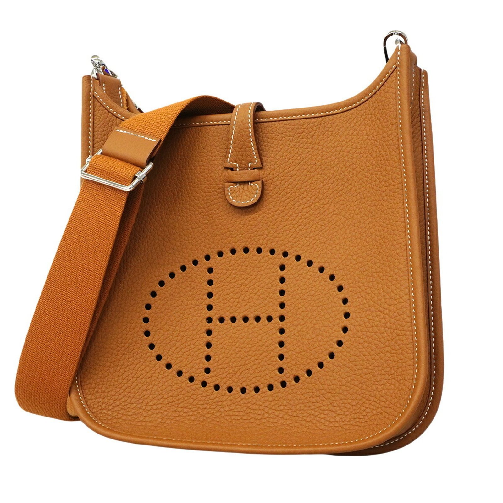 エルメス(Hermes) エルメス ショルダーバッグ エヴリン23 トリヨンクレマンス ゴールド G刻印レディース