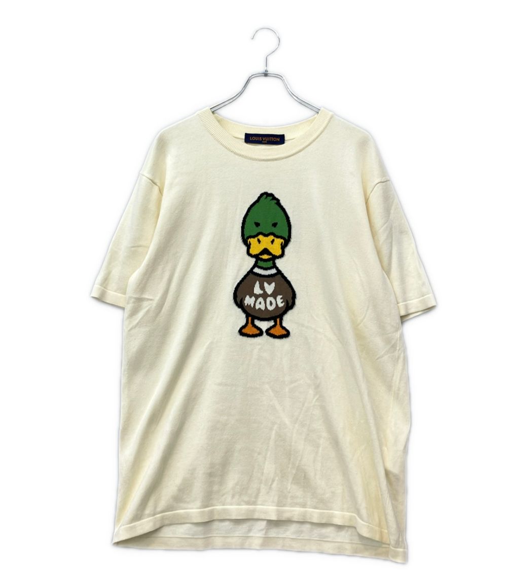 ルイ・ヴィトン NIGO インタルシアジャカードダックニットTシャツ RM221M F96 HMN04W メンズ SIZE XL LOUIS VUITTON