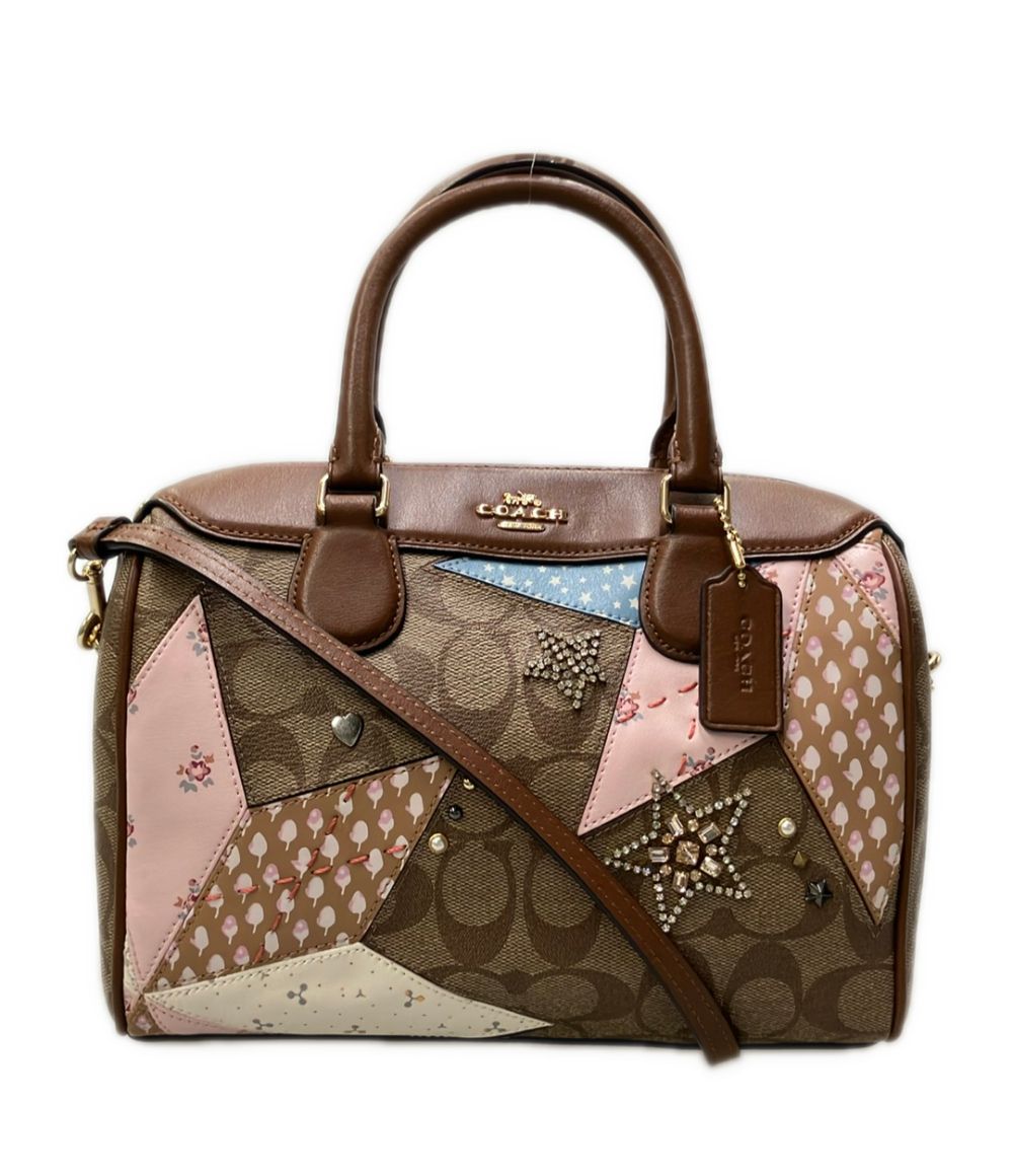 美品 コーチ ハンドバッグ ショルダーバッグ 2WAY 斜め掛け シグネチャー F67370 レディース COACH