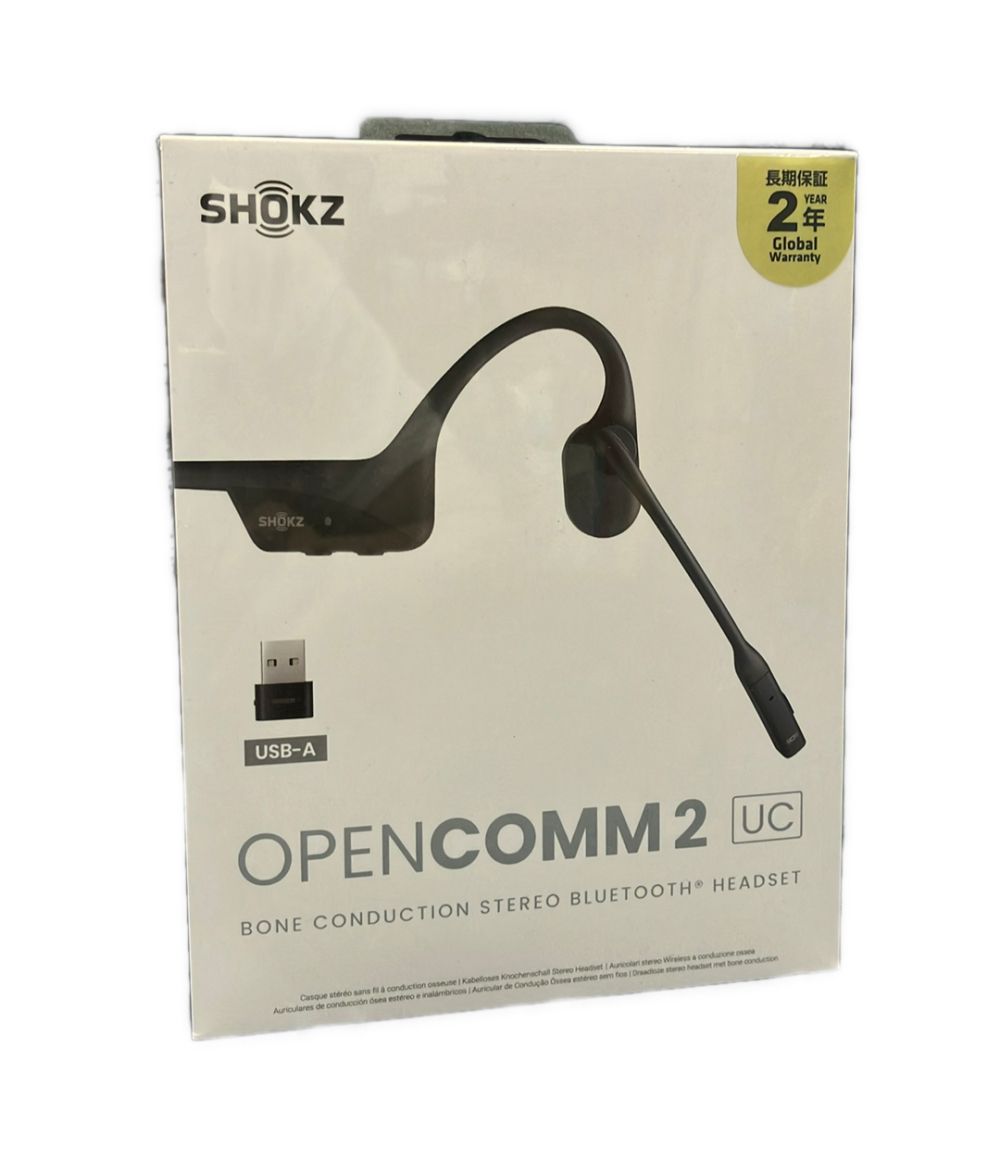美品 ショックス ヘッドセット OPENCOMM2 ステレオ Bluetooth ヘッドセット SKZ-EP-000023 SHOKZ
