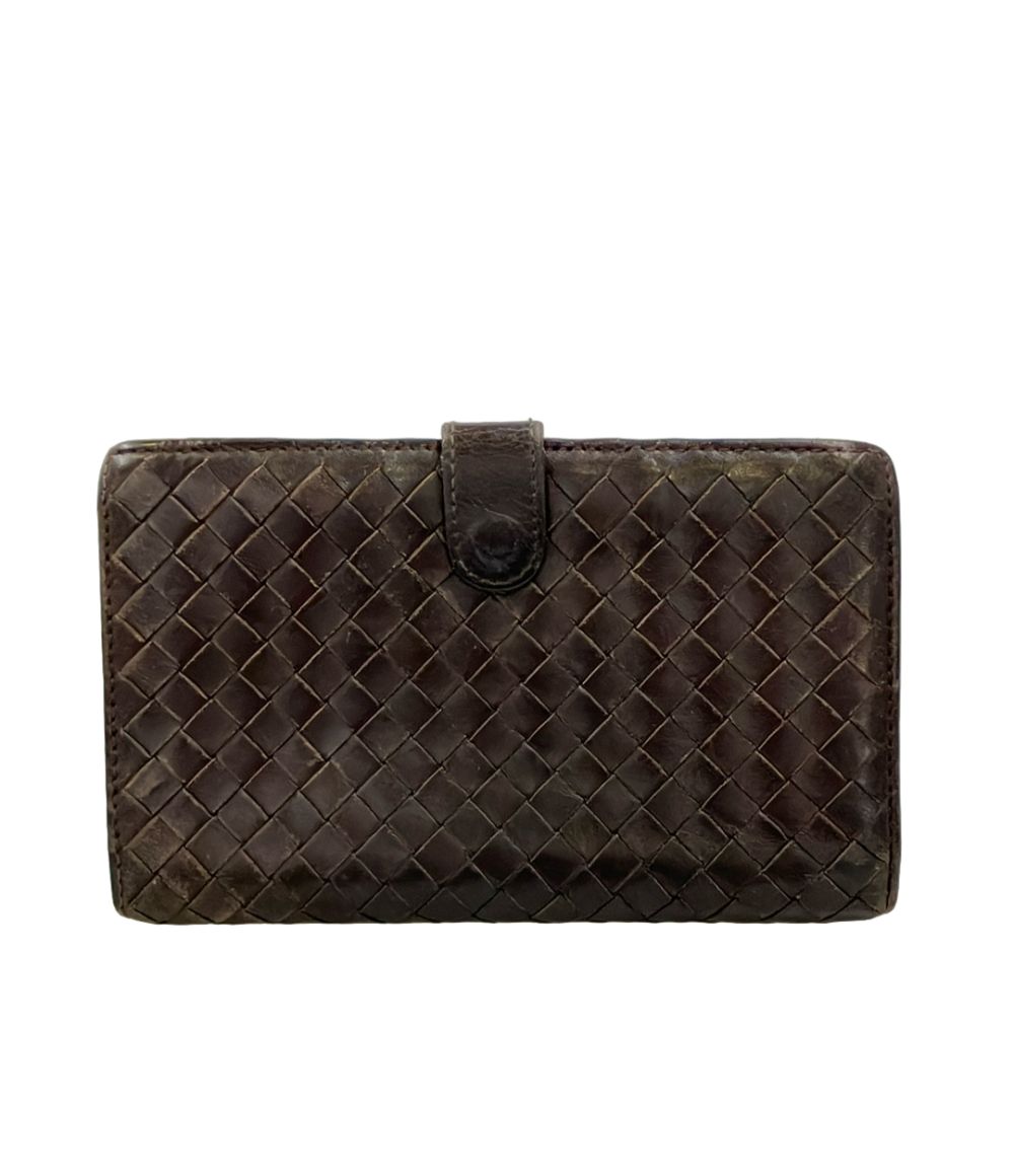 ボッテガ・ヴェネタ 長財布 二つ折り イントレチャート メンズ レディース BOTTEGA VENETA