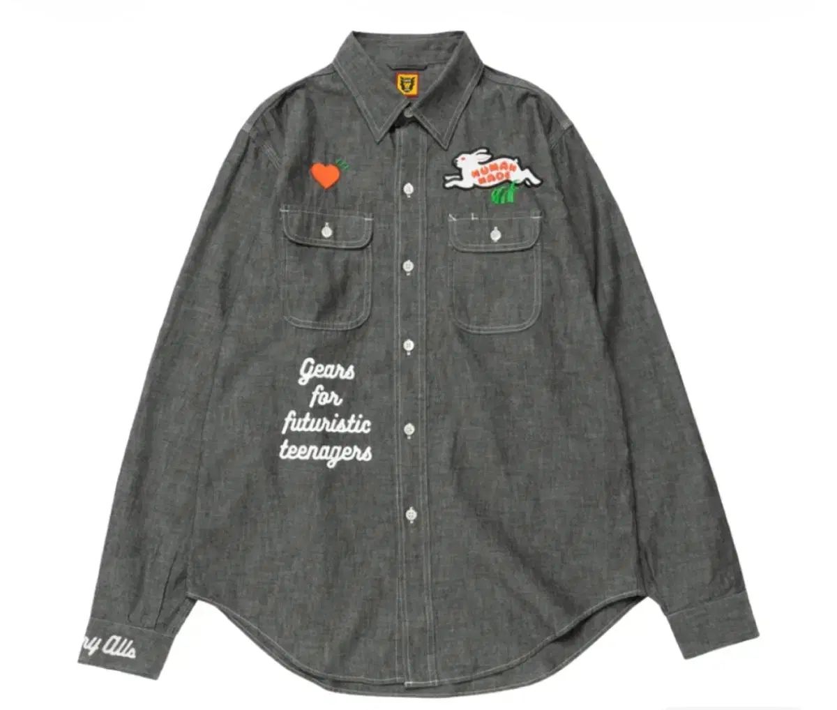 (XL) HUMAN MADE(ヒューマンメイド) シャンブレー シャツ