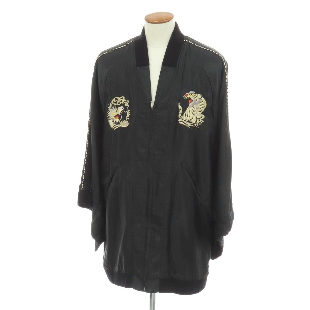 【中古】テイラー トーヨー TAILOR TOYO × YAMATO Lab. リバーシブル アセテート スカジャンキモノ ブラック【サイズM】【ユニセックス】